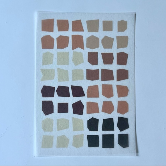 aesthetic vintage retro geometric & abstract PET sticker sheets journaling - Picture 11 of 13